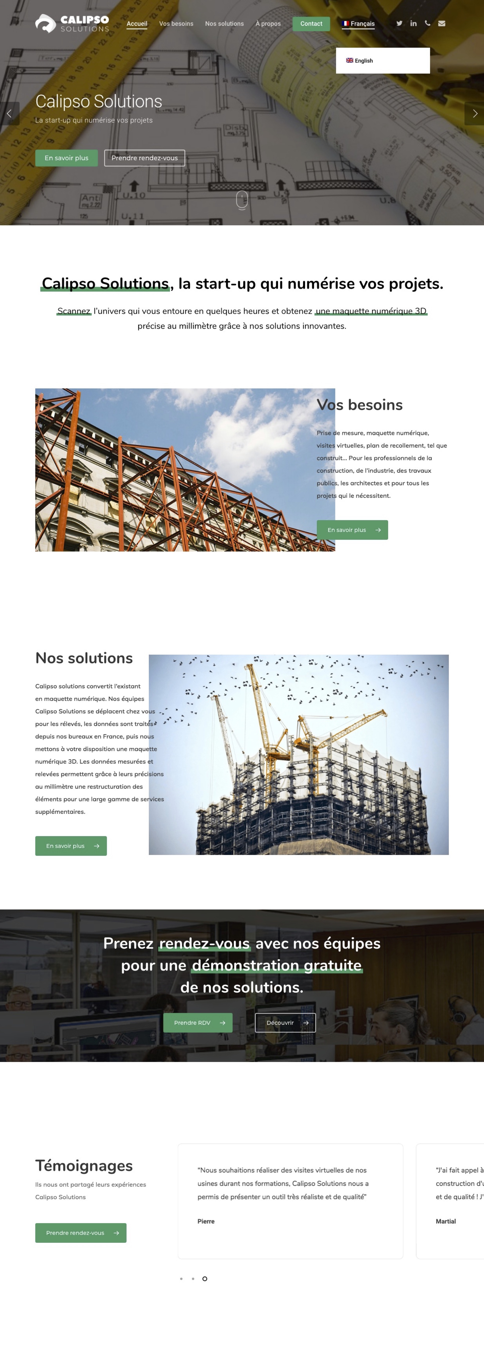 Calipso Solutions, réalisation Sud Up Studio